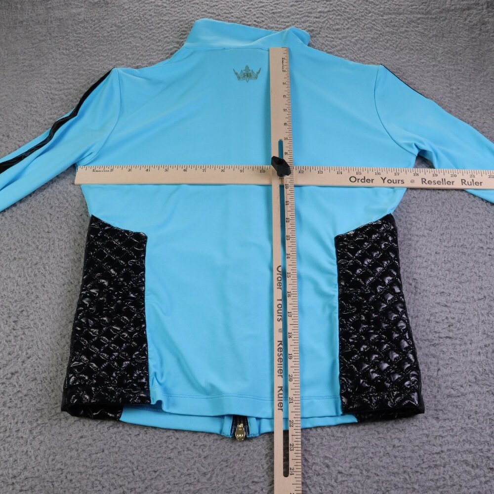 Brendratti Lido Jacket Womens 44 Blue Quilted Full Zip Athletic Designer Italy - Picture 10 of 12